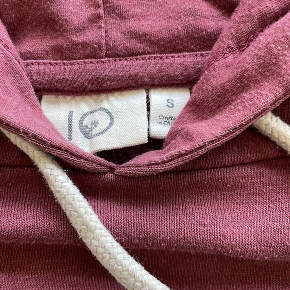 SzS Ten Tree Burgundy Hoodie with bunny hug pocket GUC - Picture 5 of 8